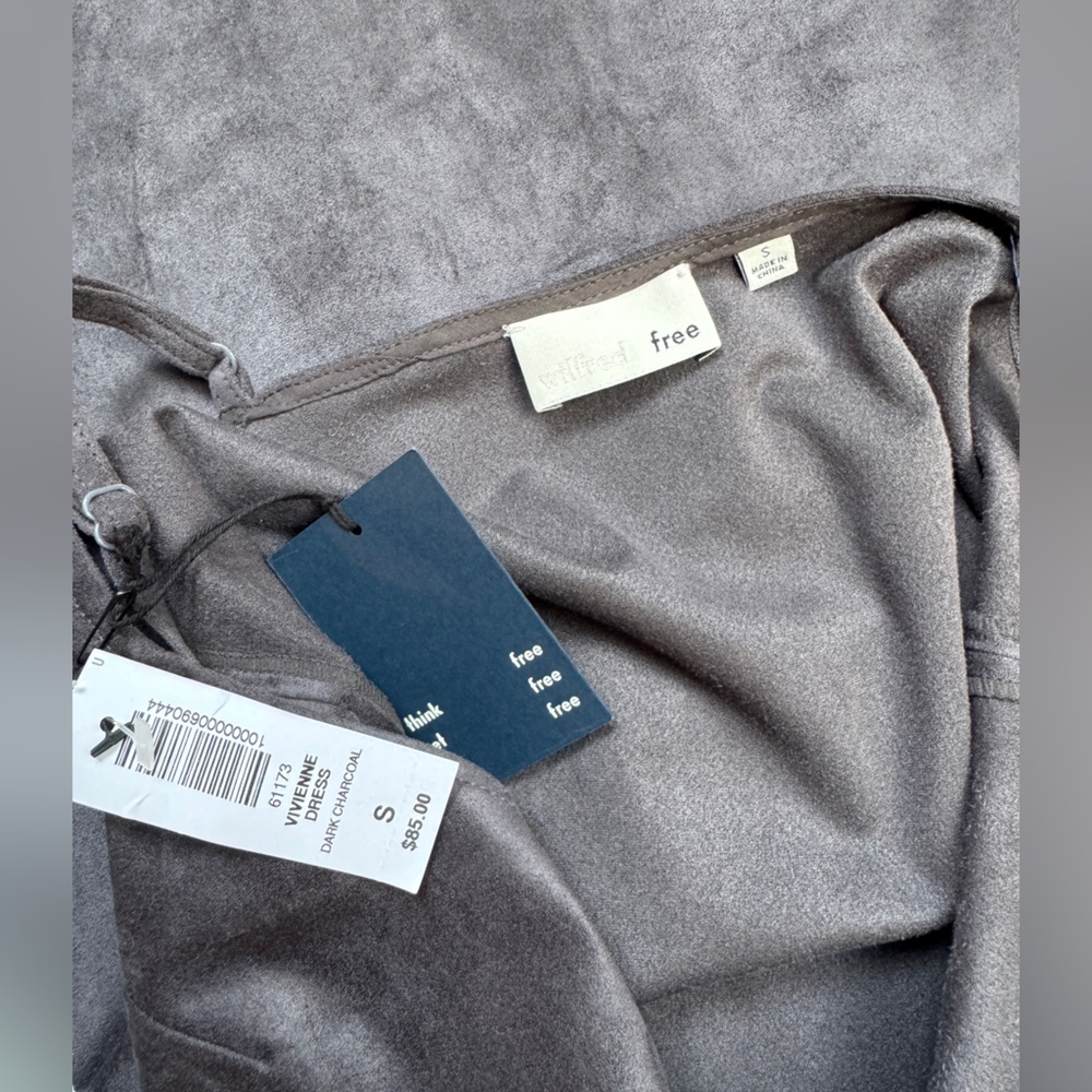 Wilfred Free People Charcoal Gray vivienne Dress - Picture 4 of 6